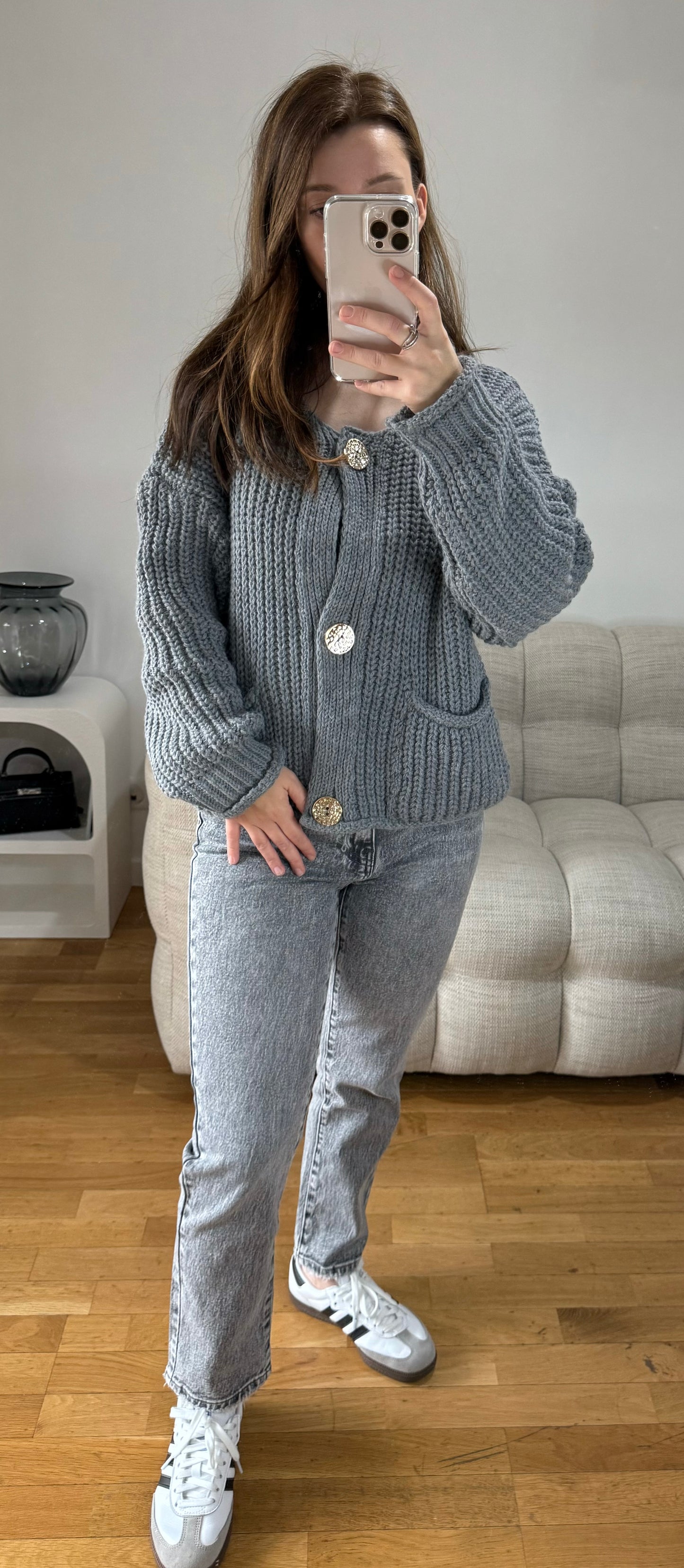 Gilet grosse maille