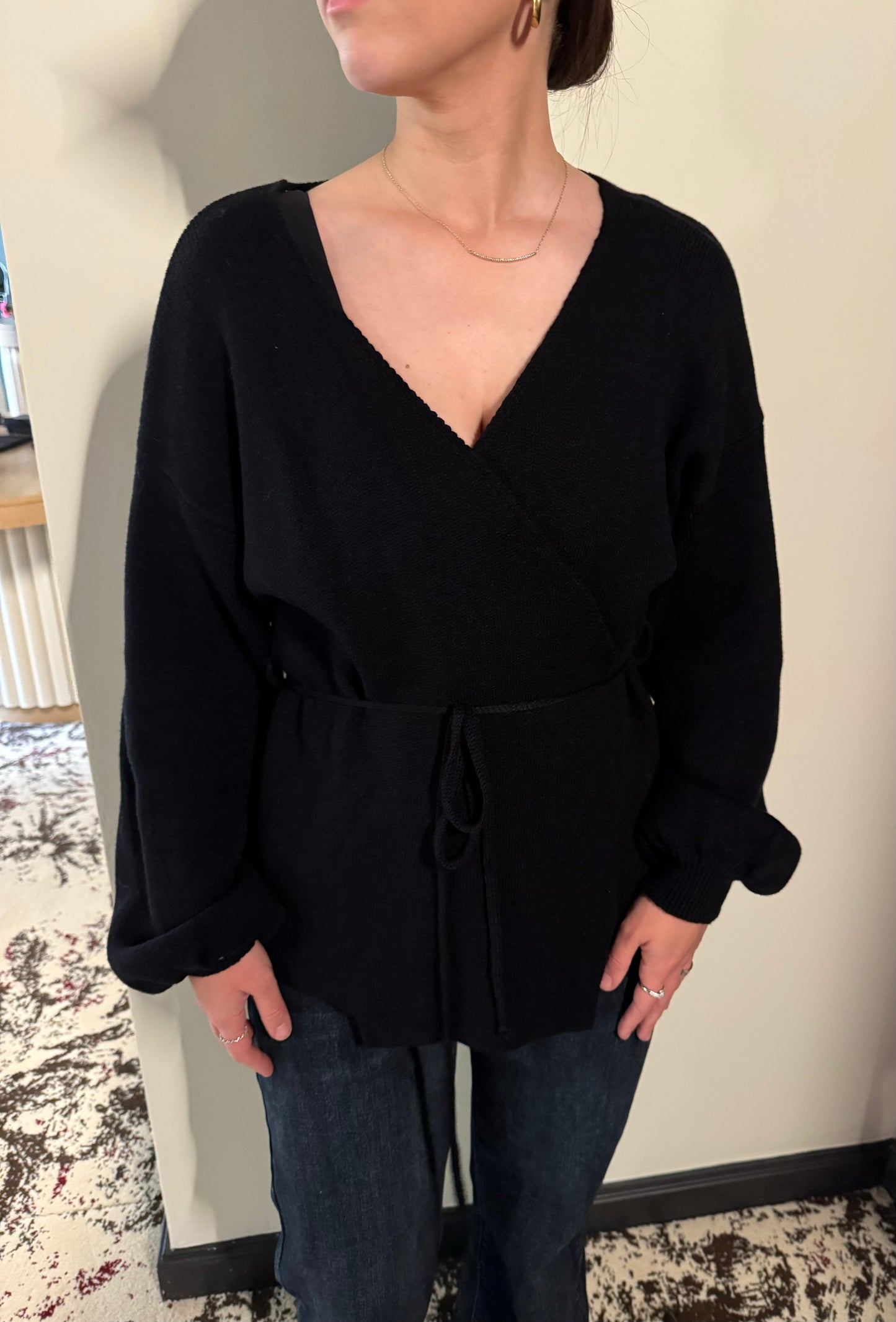 Gilet à ceinture noir