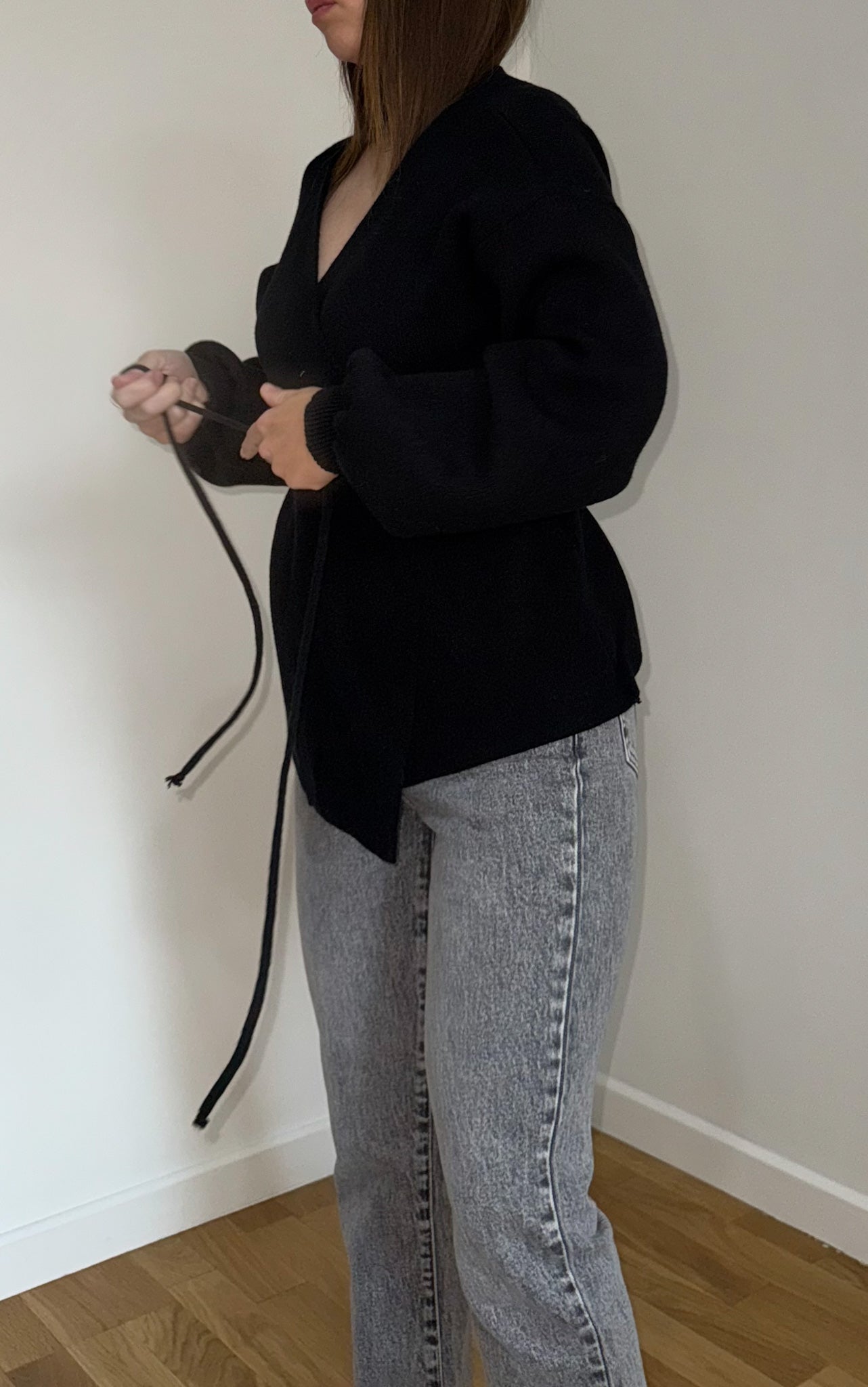 Gilet à ceinture noir