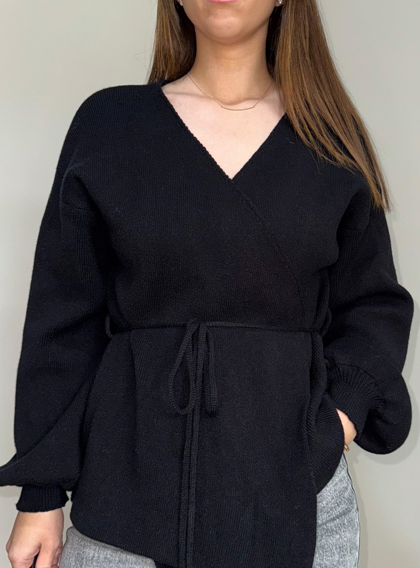 Gilet à ceinture noir
