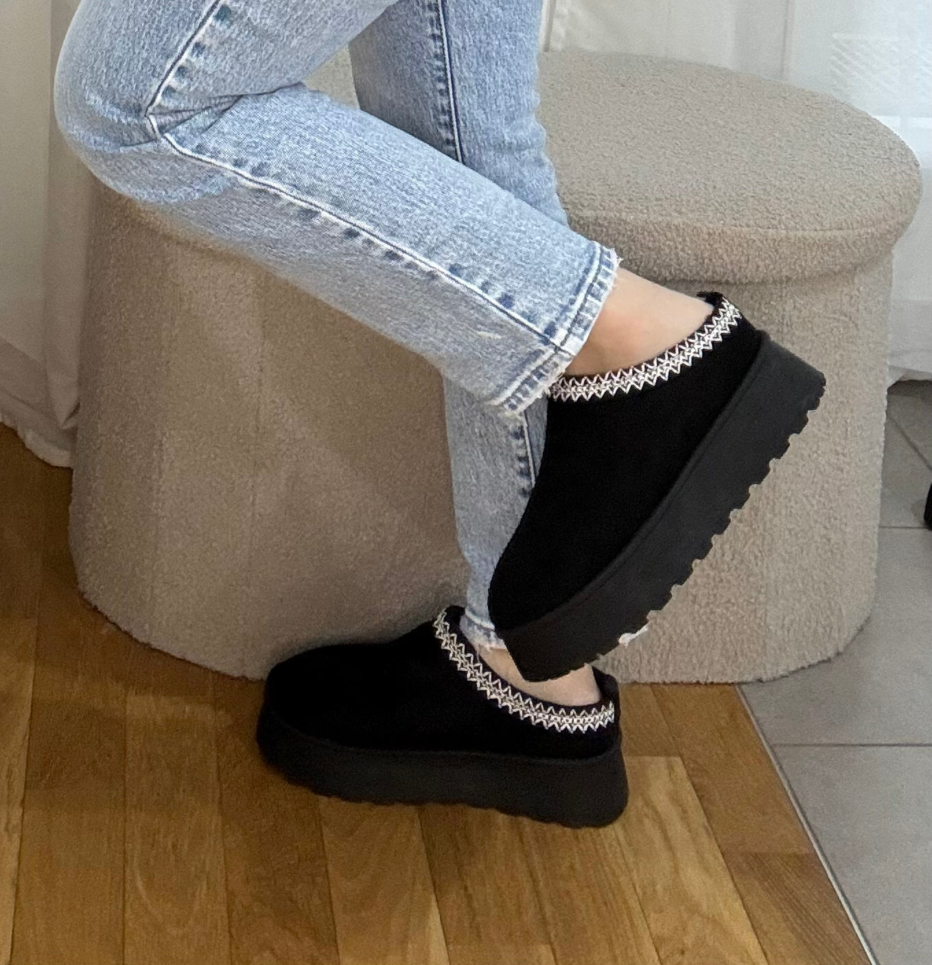 Mules fourrées